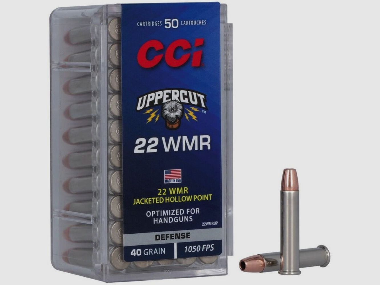 CCI Uppercut JHP 40grs 50St .22wmr