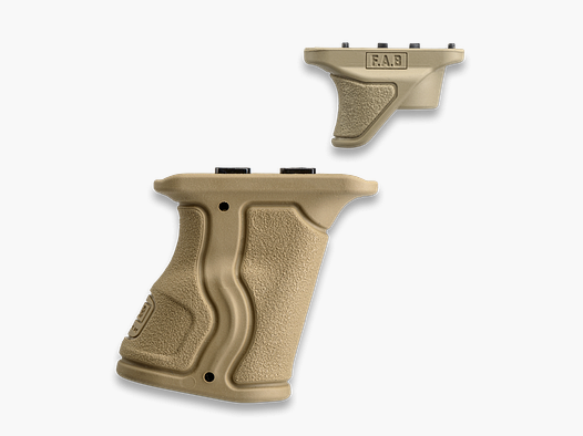 Pack poignée M-LOK caoutchoutée FAB DEFENSE Gradus-M + Repose-pouce – TAN