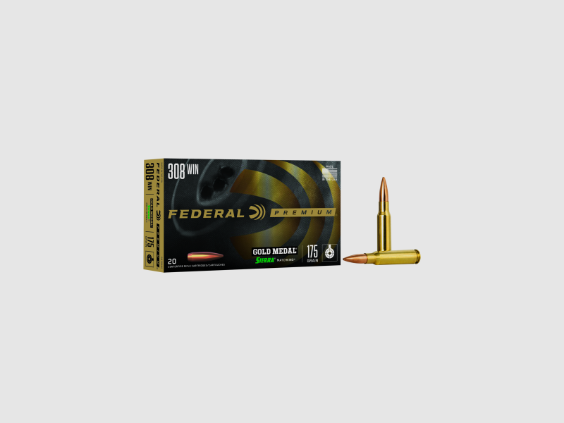 Federal Amunicja Karabinowa Gold Medal .308 Win. 11,3 g / 175 gr Sierra Matchking Boat Tail Hollow Point