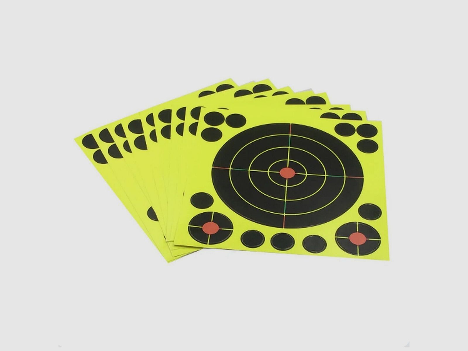 Cibles Splach Noire XL Jaune Fluo 20×20 cm par 10, image 3 sur 3