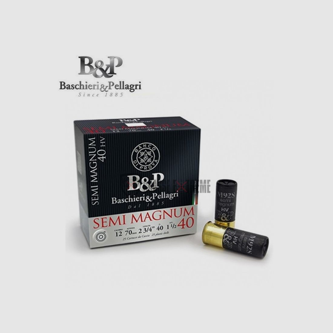 25 Cartuchos B&P Semi Magnum 40 g Cal 12/70