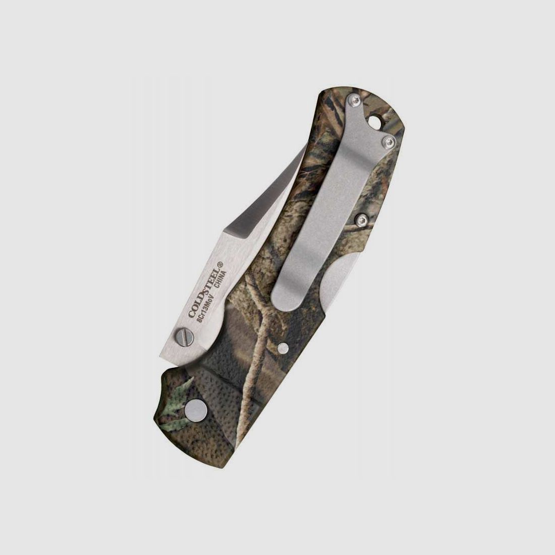 Cold Steel Double Safe Hunter Taschenmesser, Camo, mit Stahl-Clip