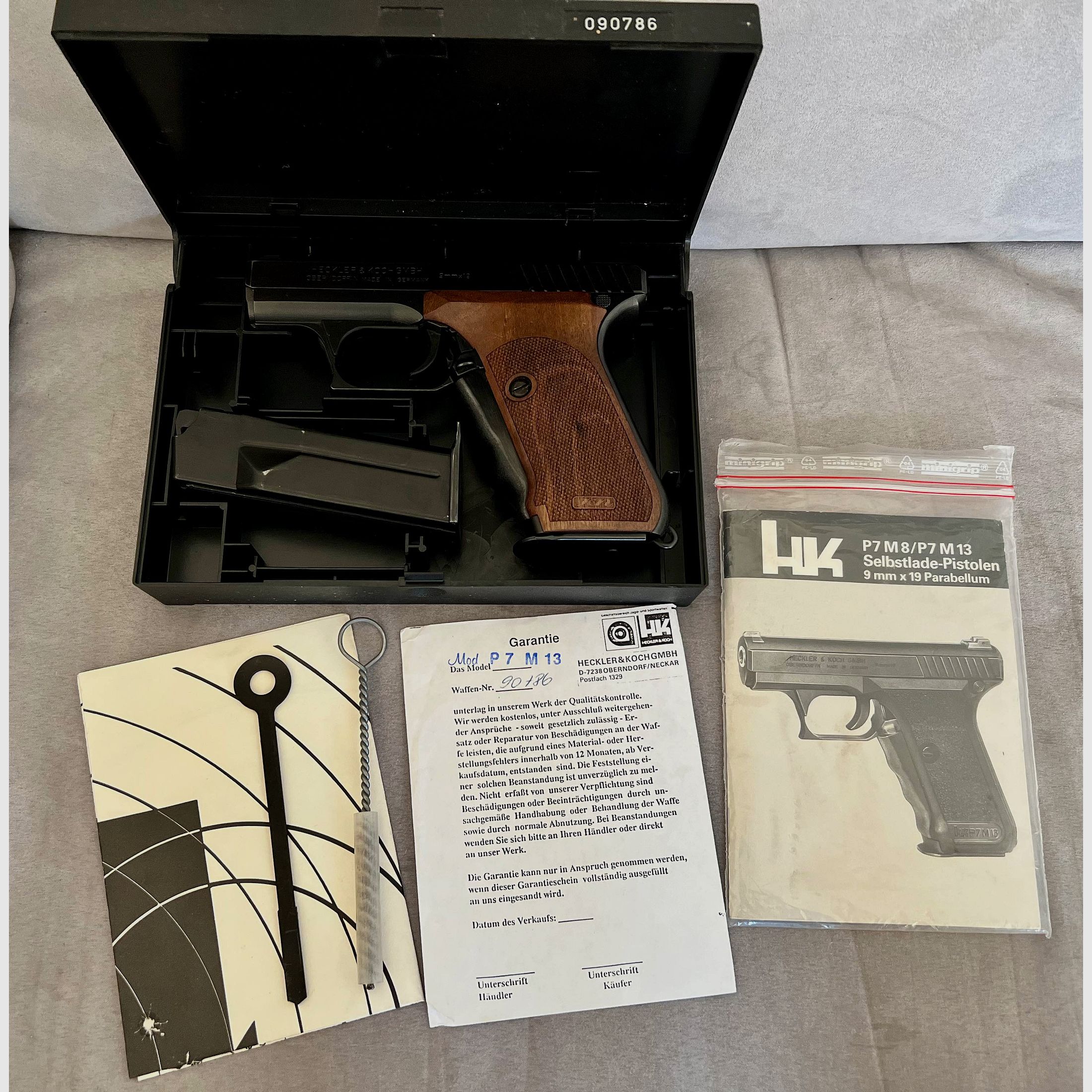 Heckler & Koch HK P7 M13 komplett ORIGINAL & NEU   (keine SIG 210, Korriphila, Korth,  Manurhin,Brüner CZ, Tanfoglio, Target Champion,,S&W, Freedom Arms Casull,Customshop)