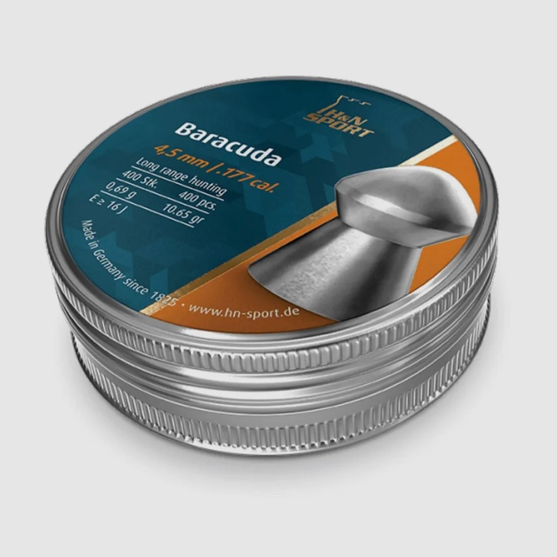 BULLES cal. 4,5 H & N DIABOLO BARACUDA 4,50MM 0,69g 10,65gr