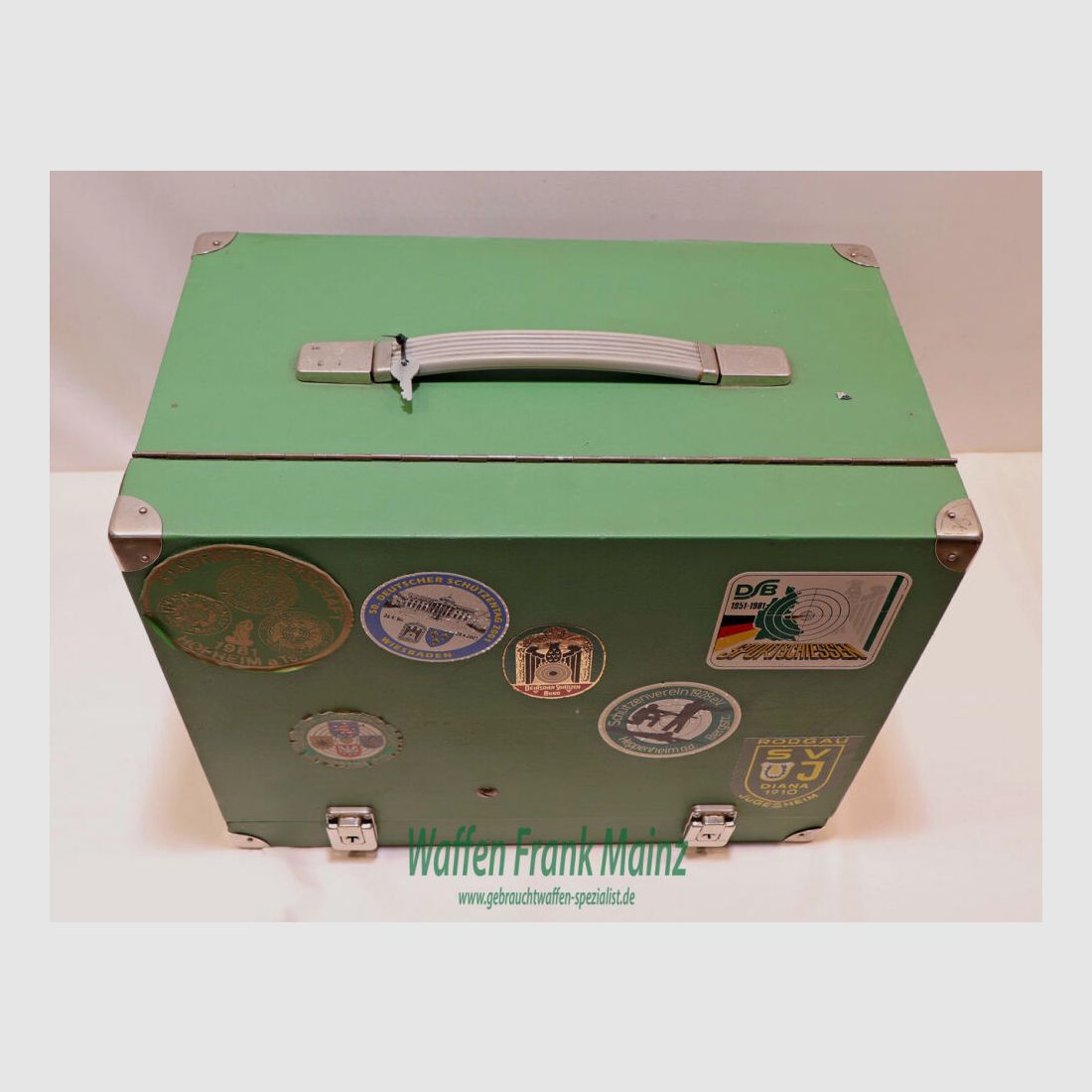 Cajas de Pistoleras de Madera Alemanas Diversas con Telescopio para 4 Pistolas