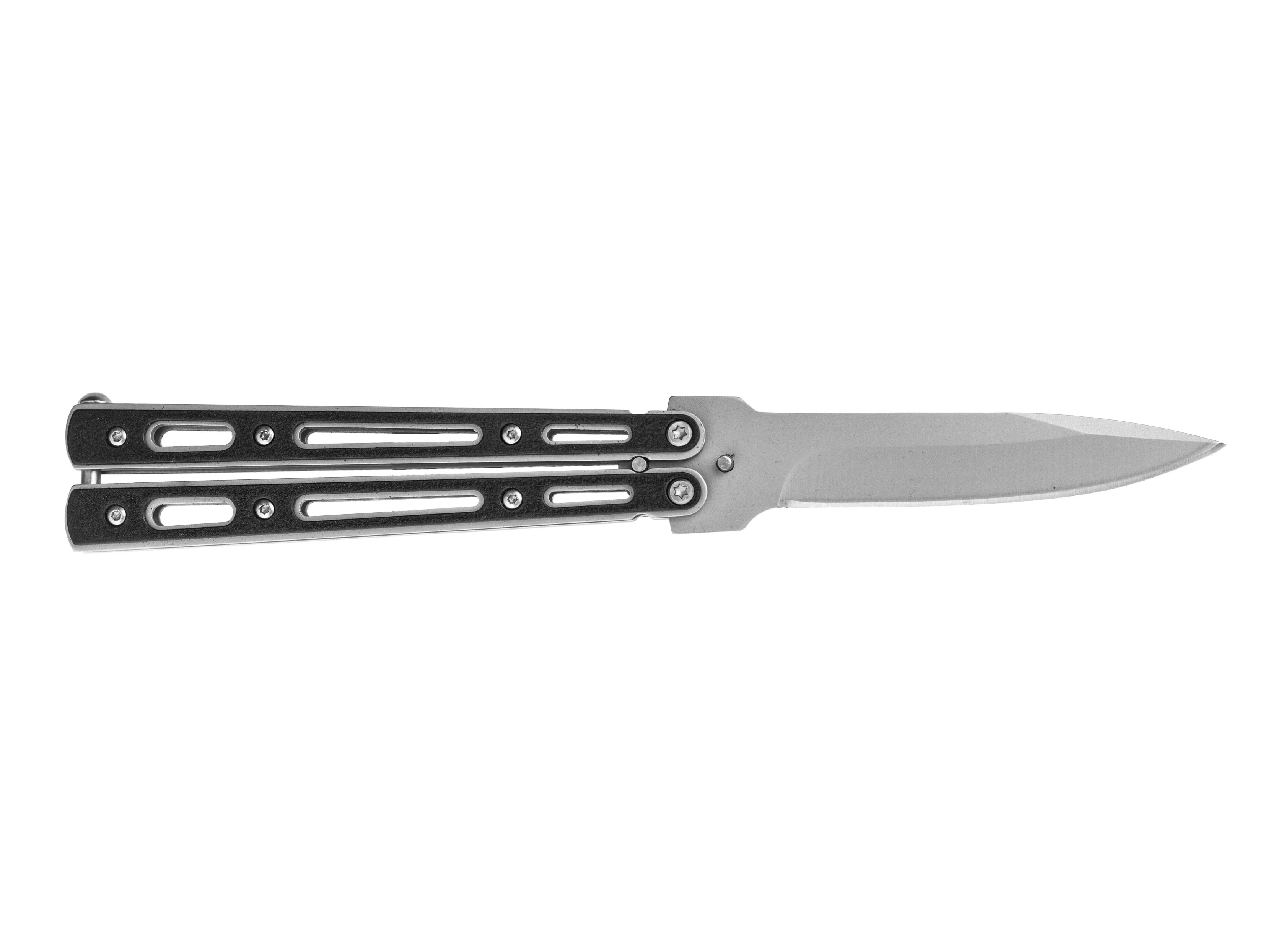 Joker JKR200 butterfly knife silver-black (JKR200), image 4 of 14