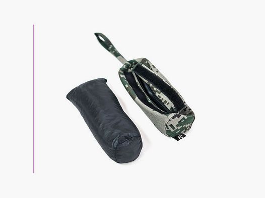 Dog dummy pixel with food pouch