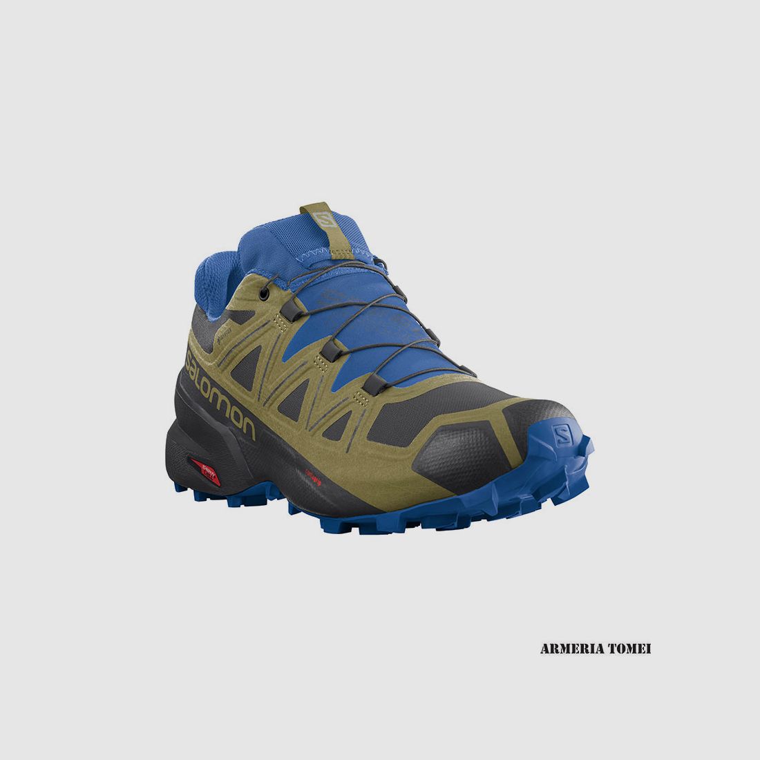SALOMON – MAN – SPEEDCROSS 5 GTX Zwart/Groen Mos/Luchtduiker, afbeelding 2 van 7