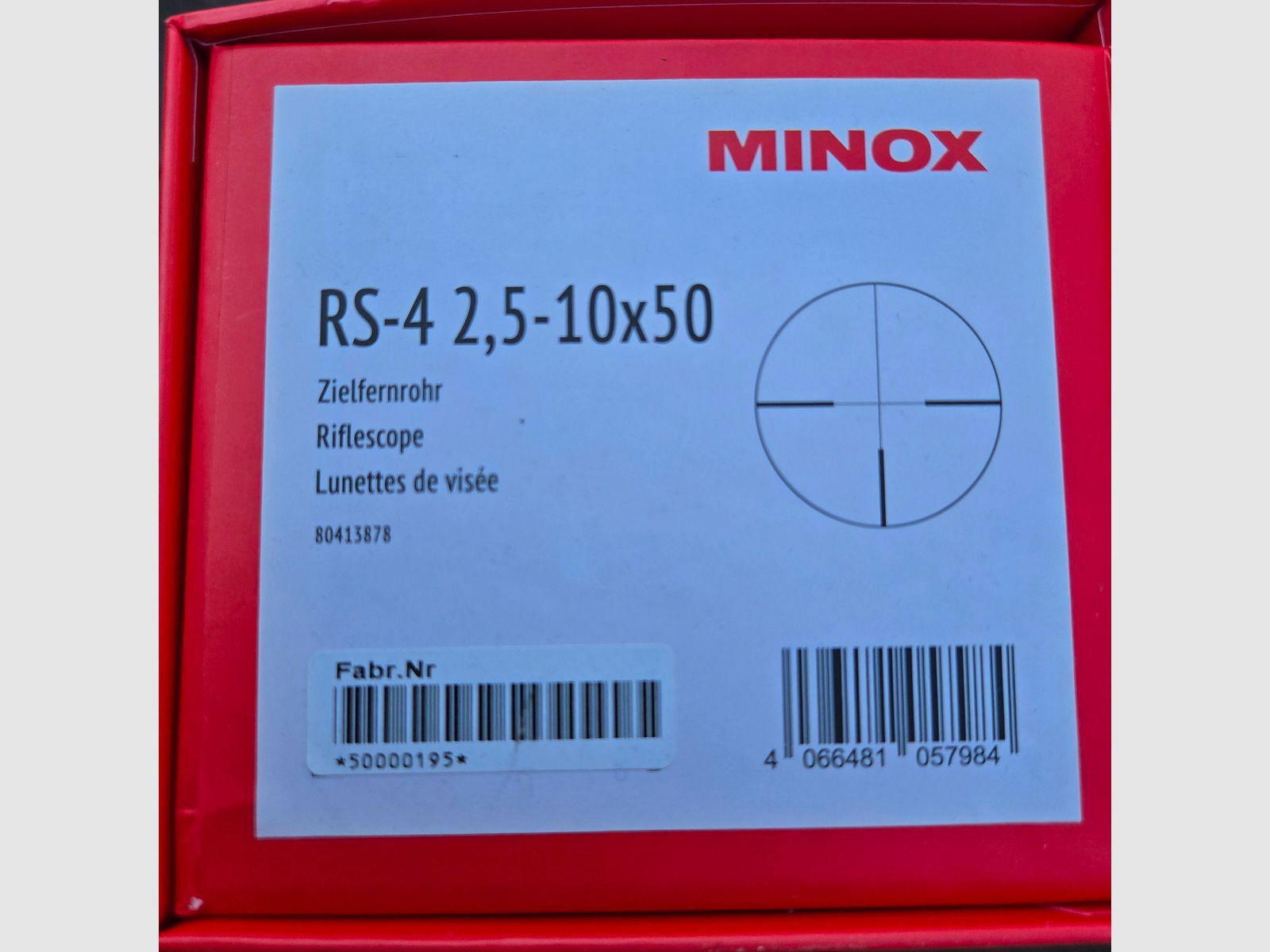 Minox Zielfernrohr RS-4 2,5-10x50