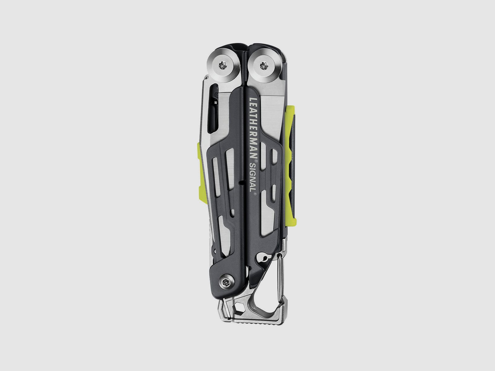 Leatherman SIGNAL Gray, Molle Holster, Schwarz, L