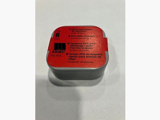 VFG Laufreiniger für Langwaffen in Kaliber 6mm 50Stk.
