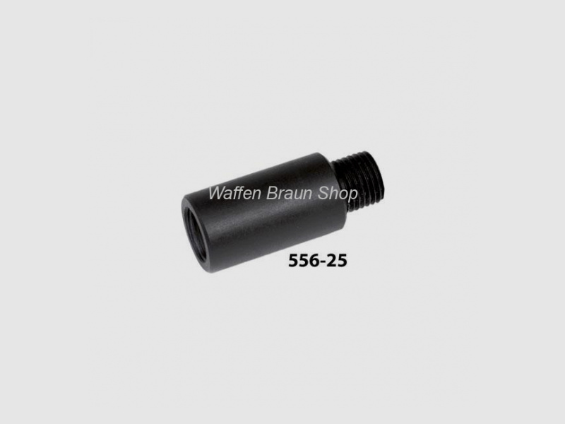 Gegenlichtblende 25mm Lang Schwarz extra schmale und leichte Ausführung