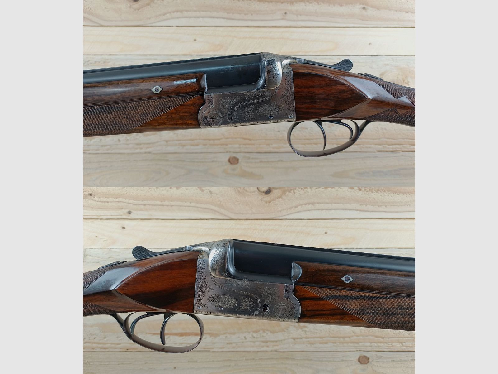 Double-barreled shotgun, Bock shotgun FORGERON, cal. 12/70 *high quality & rare*