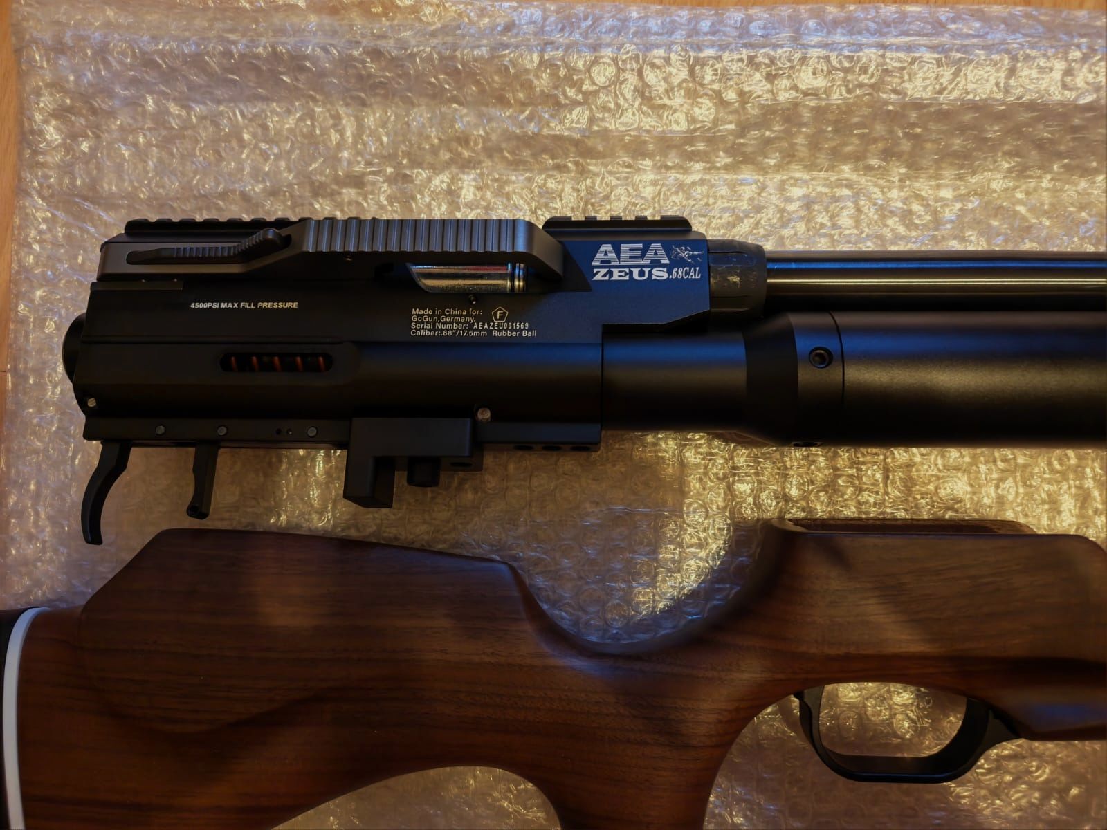 GoGun AEA Zeus F-Serie air rifle / PCP rifle | caliber .68 | like new & never used!