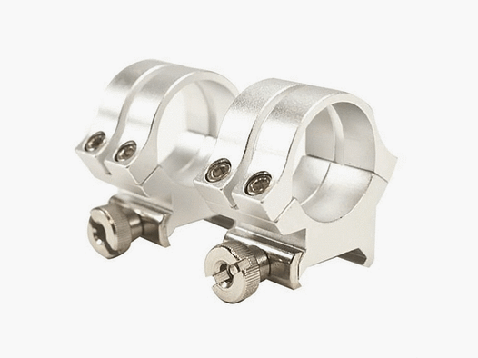 WEAVER QUAD LOCK RINGS WEAVER 1″ MEDIUM, SILVER