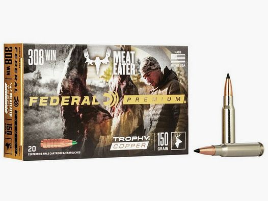 Federal 150grs Trophy Copper 20PCS .308Win