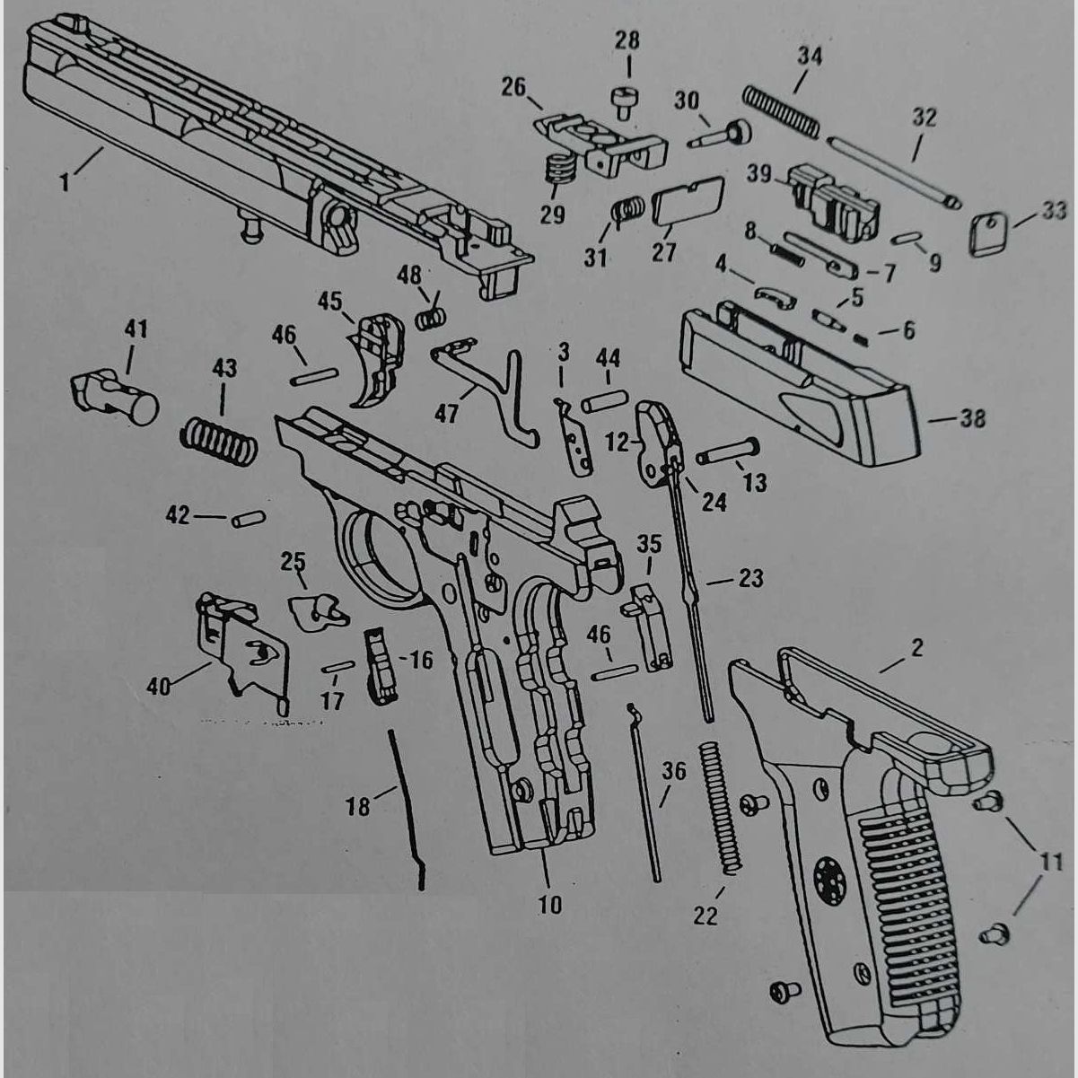 Demontagefeder Smith Wesson 22A, Bild 2 von 2