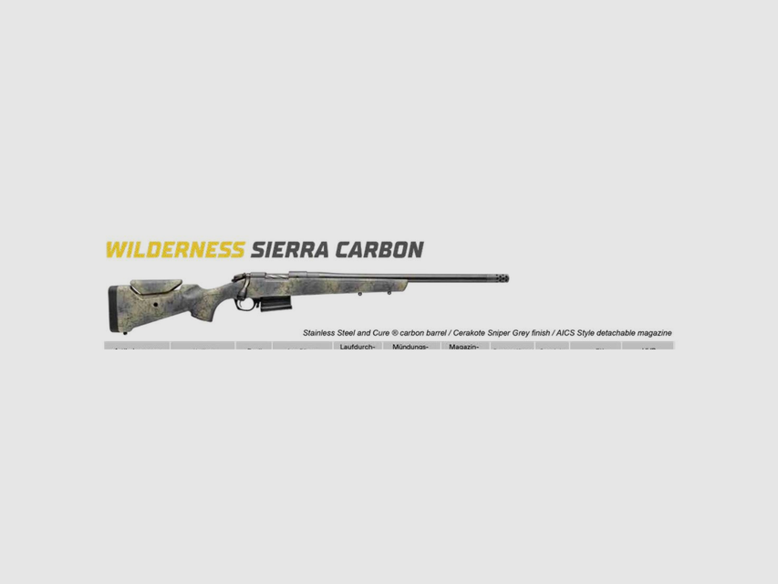 Bergara Wilderness Sierra Carbon