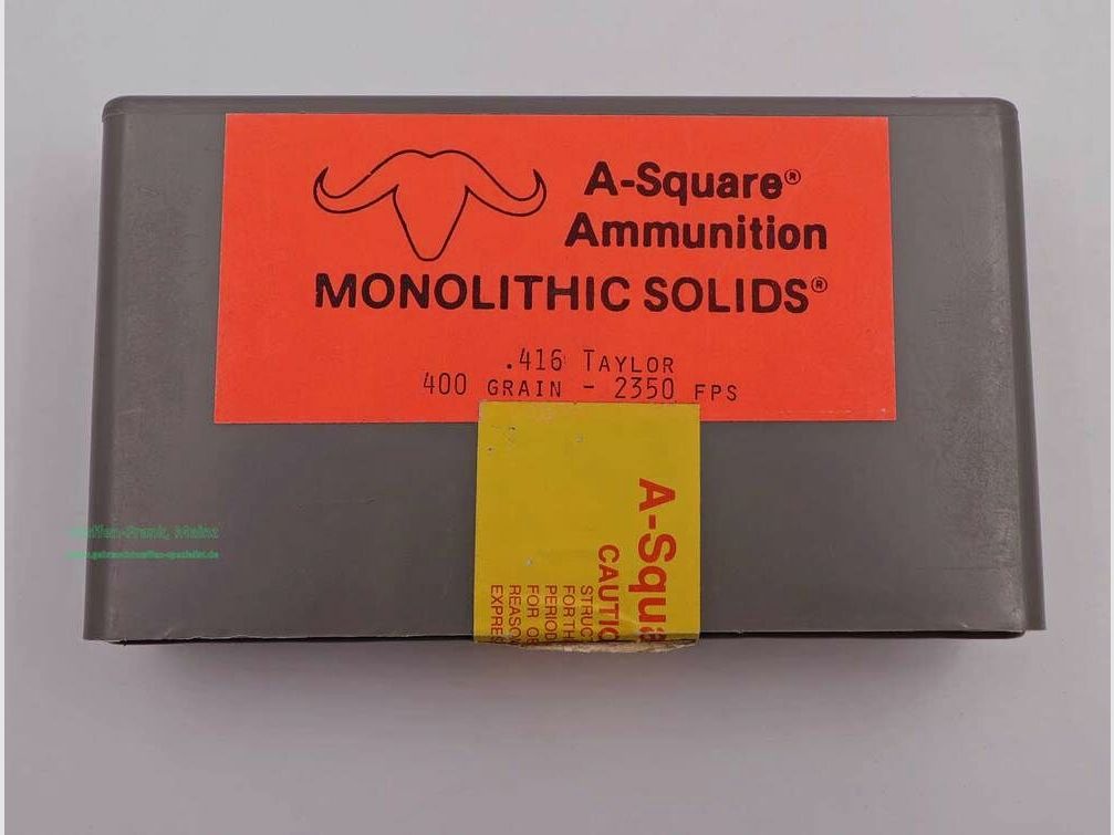 A-Square Ammunition Büchsenpatronen .416Taylor