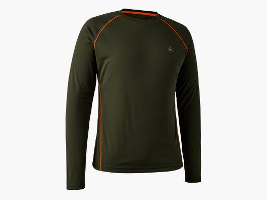 Chamois T-shirt z długim rękawem - Zielony leśny - Rozmiar: 3XL