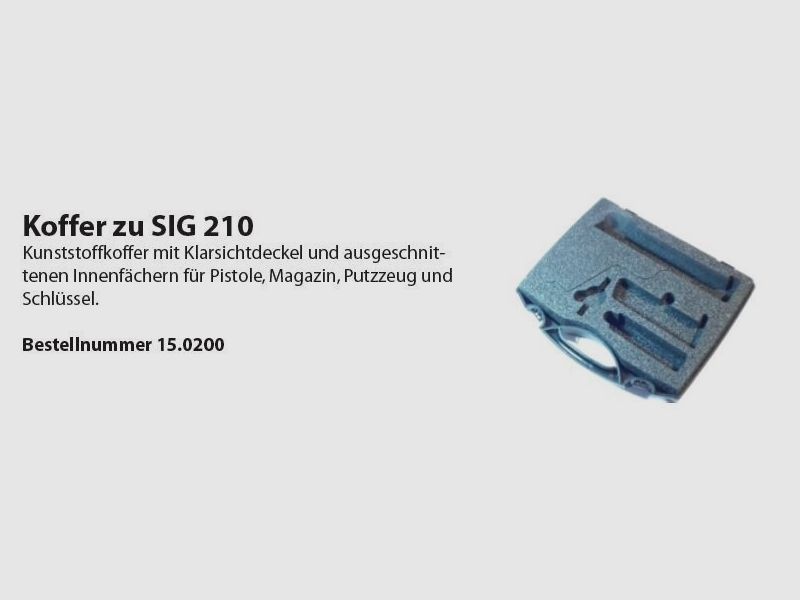 Wyss mallette pour arme SIG P210