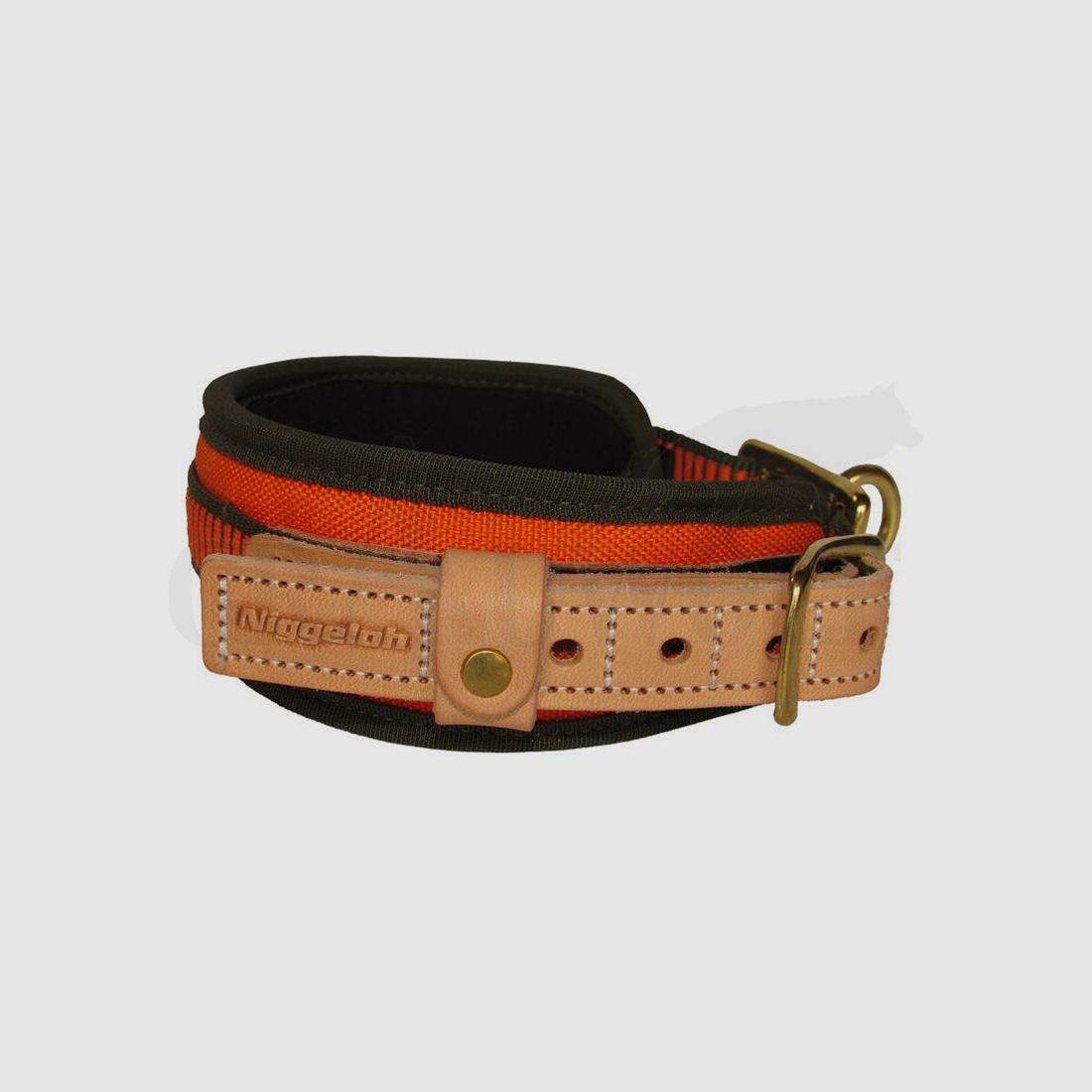 Niggeloh Schweißhalsung Hundehalsband XS mit Aluminiumeinlage 30 -40 cm