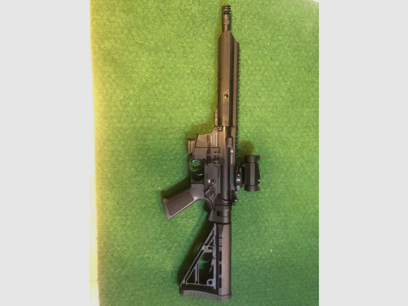 Schmeisser mit Optik Falke SL Büchse AR15-9 Sport 10,5"
