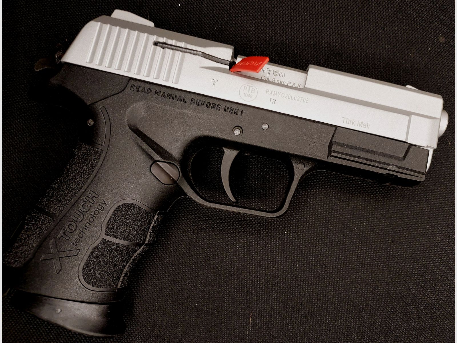 Retay X Treme Schreckschuss Pistole 9mm P.A.K. brüniert (PTB 1042)