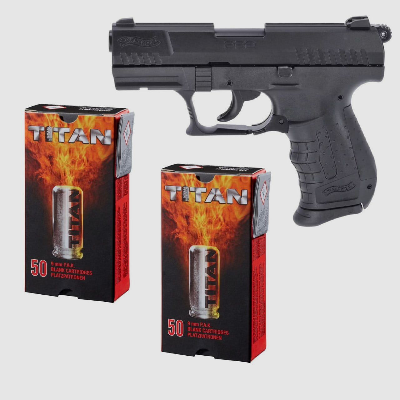 Feuerwerk Silvester Bundle Walther P22 Ready Schreckschuss
