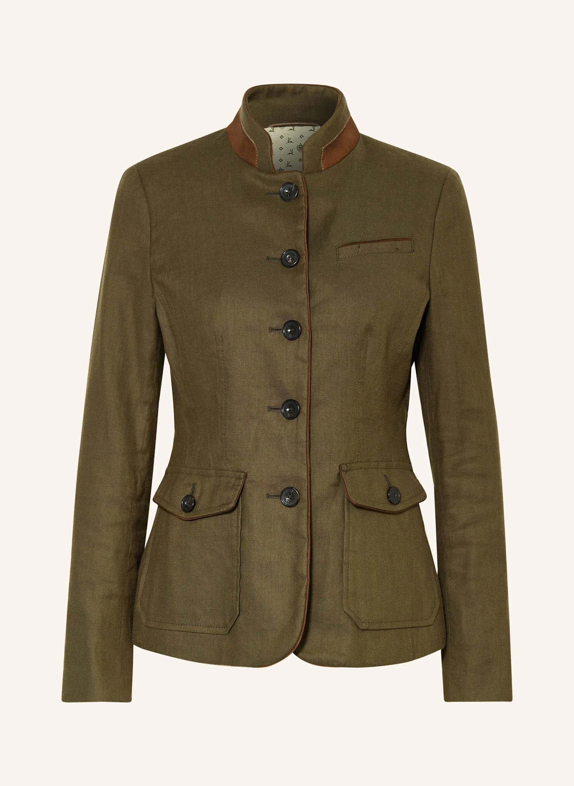 Habsburg Jacke Aschach Panama Fluid Stretch in Grün, Bild 1 von 7