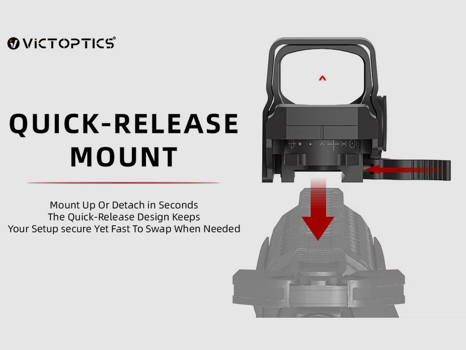 VictOptics - RDSL35 Red Dot-Visier - 1x27x39 - 8 verschiedene Absehen - rot/grün - OVP & NEU