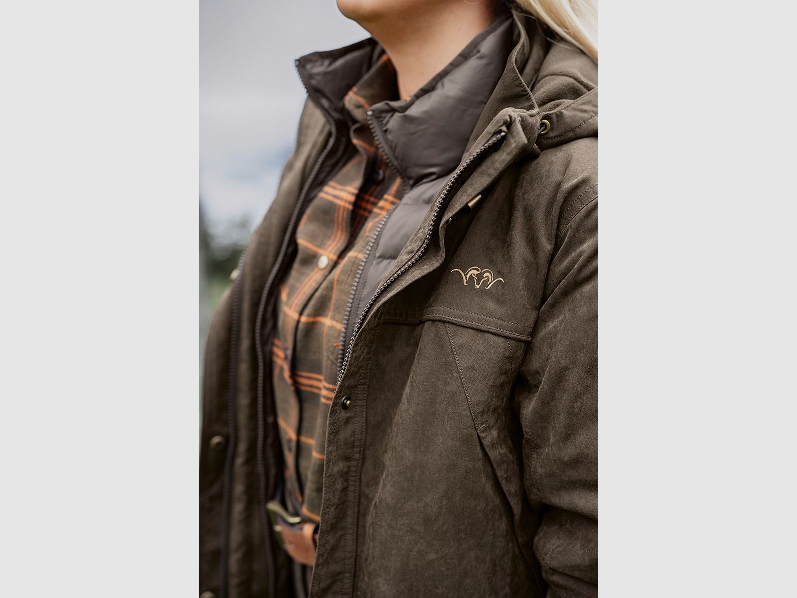 Blaser Jurika Flanell Bluse Damen