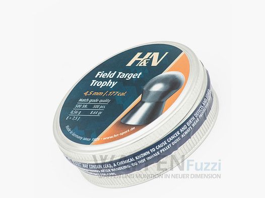 H&N Field Target Trophy 500 stuks diabolo kaliber 4,50 mm