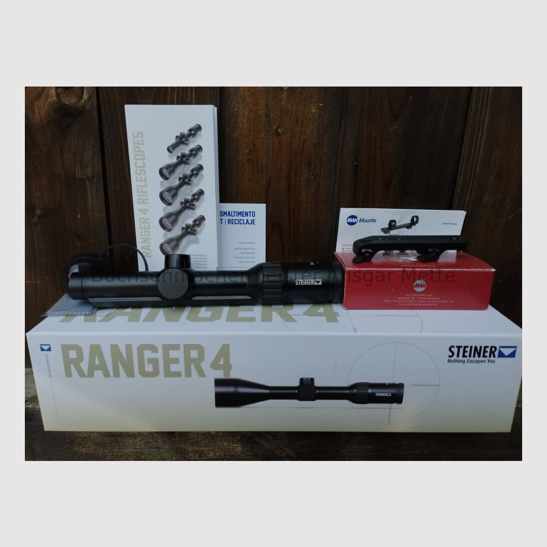 Steiner Ranger 4 1-4x24 mit ZM Schiene und Montage für Blaser R8 Steiner Ranger 4 1-4x24 mit ZM Schiene und Montage für Blaser R8
