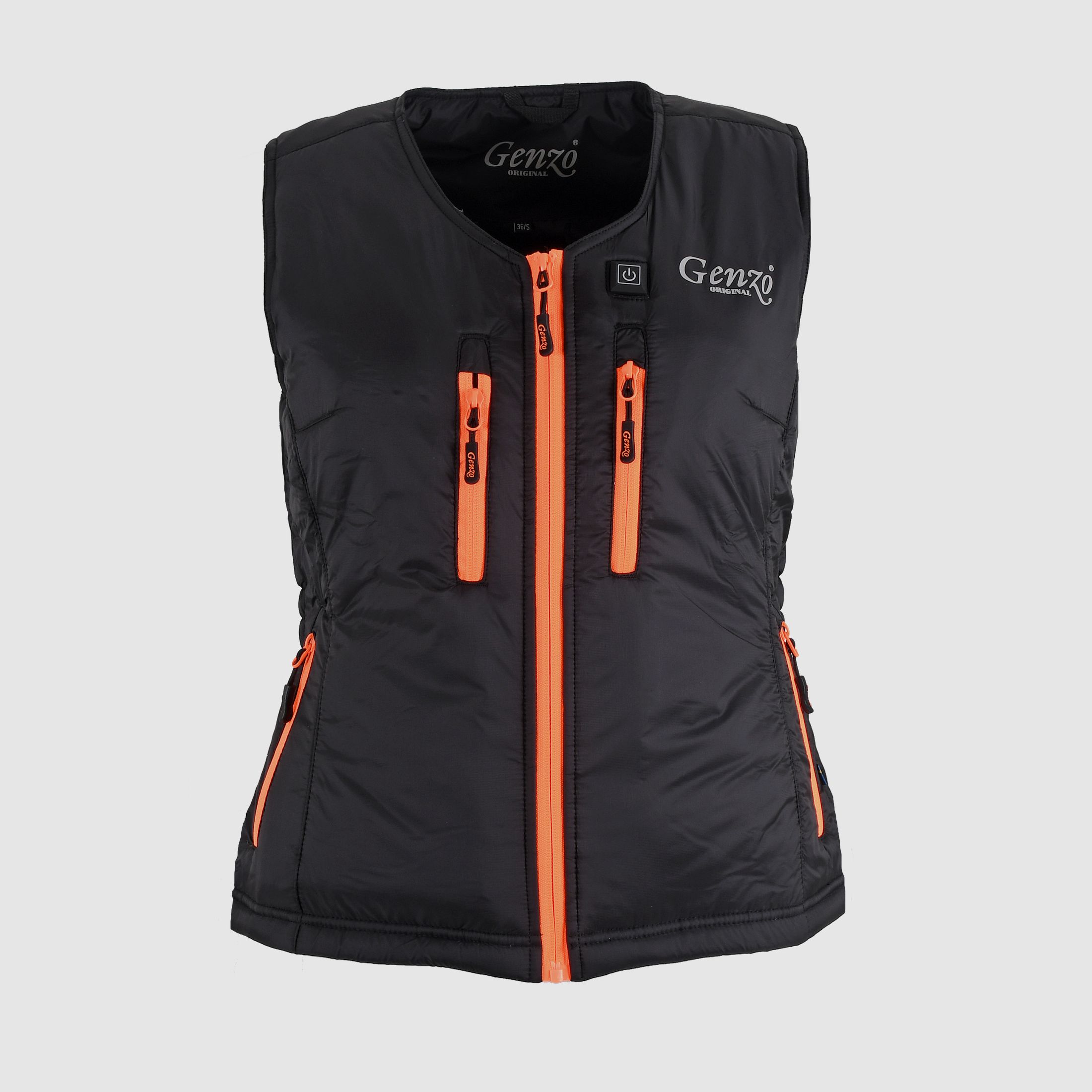 Genzo Arctic Original Gilet Chauffant Femme Noir - 42