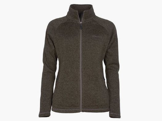 Pinewood Gabriella Knitted Fleece Jacket Women, earth brown melange