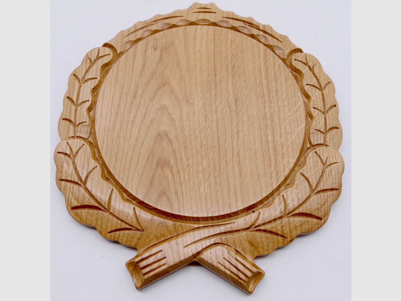 Plaques en chêne sculptées pour armes de sanglier Hell 17 cm