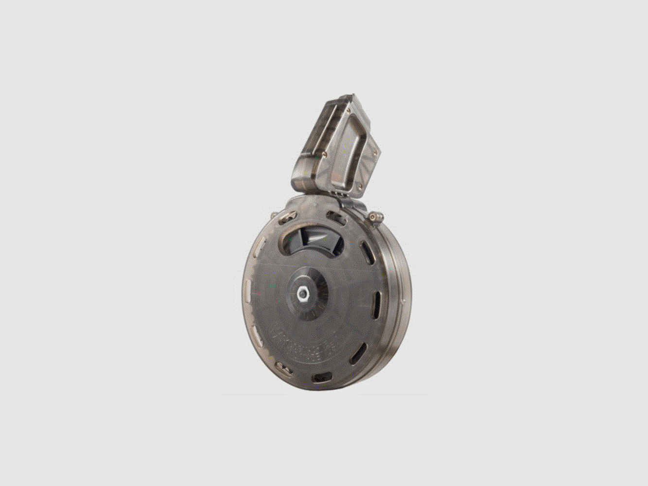 BLACK DOG AR-15 Drum Magazine 22lr 50rd Polymer Smoke Gray