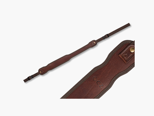 Gewehrriemen CZ leather / rubber - light
