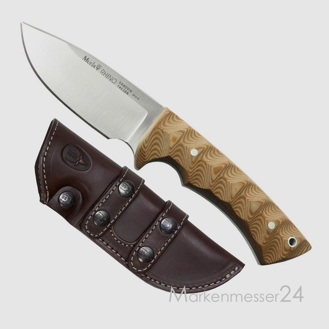 Muela Rhino Micarta sand Jagdmesser