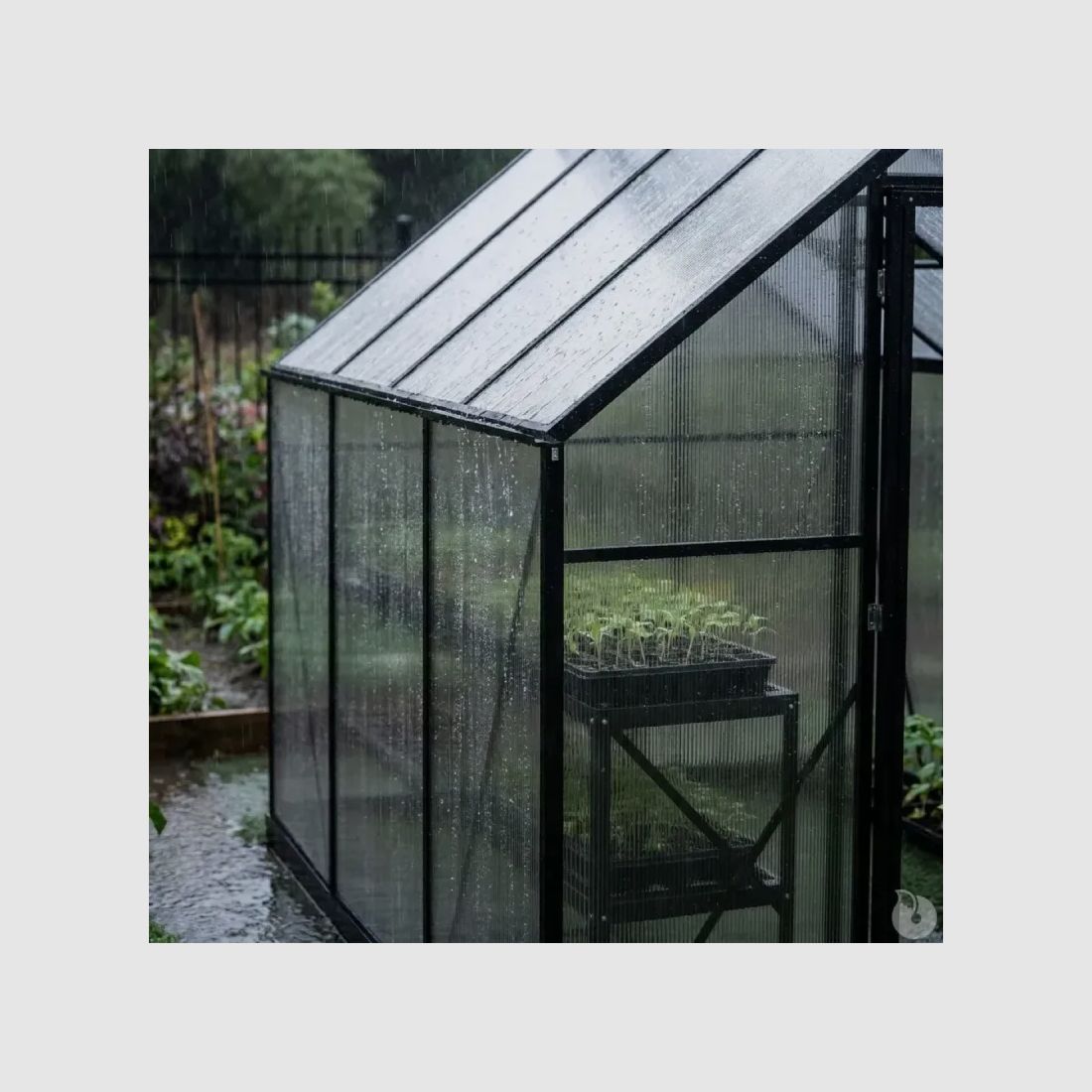 Gewächshaus aus Aluminium und Polycarbonat 2,11 m² - 119x177x192cm -, Bild 8 von 11