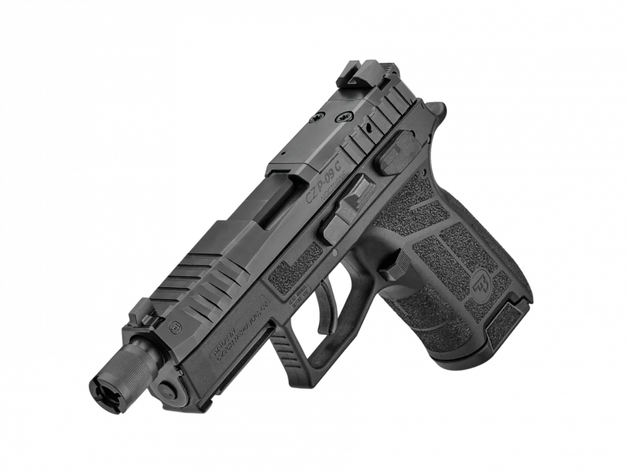 Pistolet CZ P-09 C Nocturne SR 9mm Para 15 coups – Canon fileté 1/2×28 UNEF, image 3 sur 3