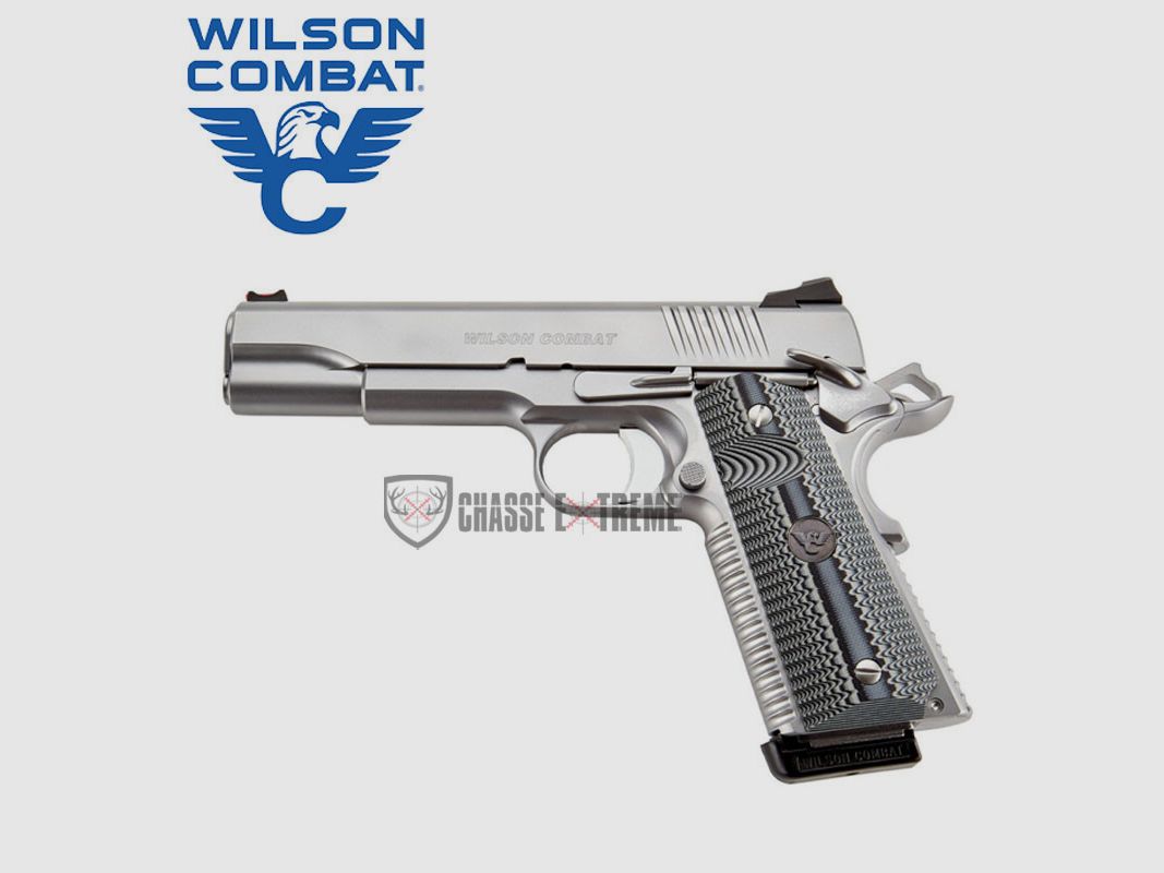 Pistole WILSON COMBAT 1911 Acp Full Size Edelstahl Kal. 45 Acp Griffschalen G10 Grau/Schwarz, Bild 2 von 2