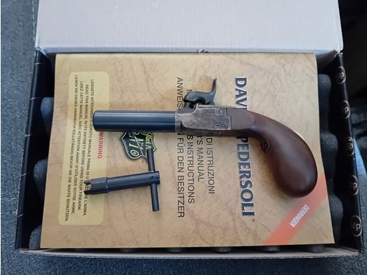 Perkussionspistole Pedersoli Derringer Liegi Standard Kaliber .44 NEU