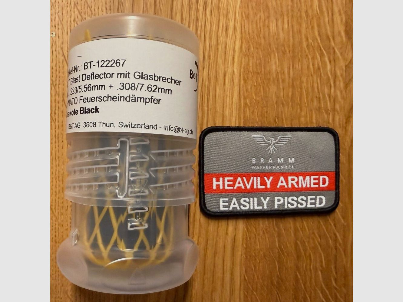 B&T AG Blast Deflector met Glasbreker Rotex-X, zwart