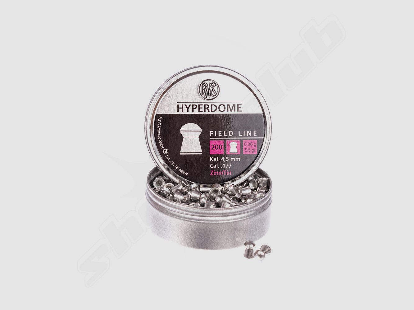 RWS Hyperdome Diabolos - Kal. 4,5 mm - Rundkopf - 200 Stk.
