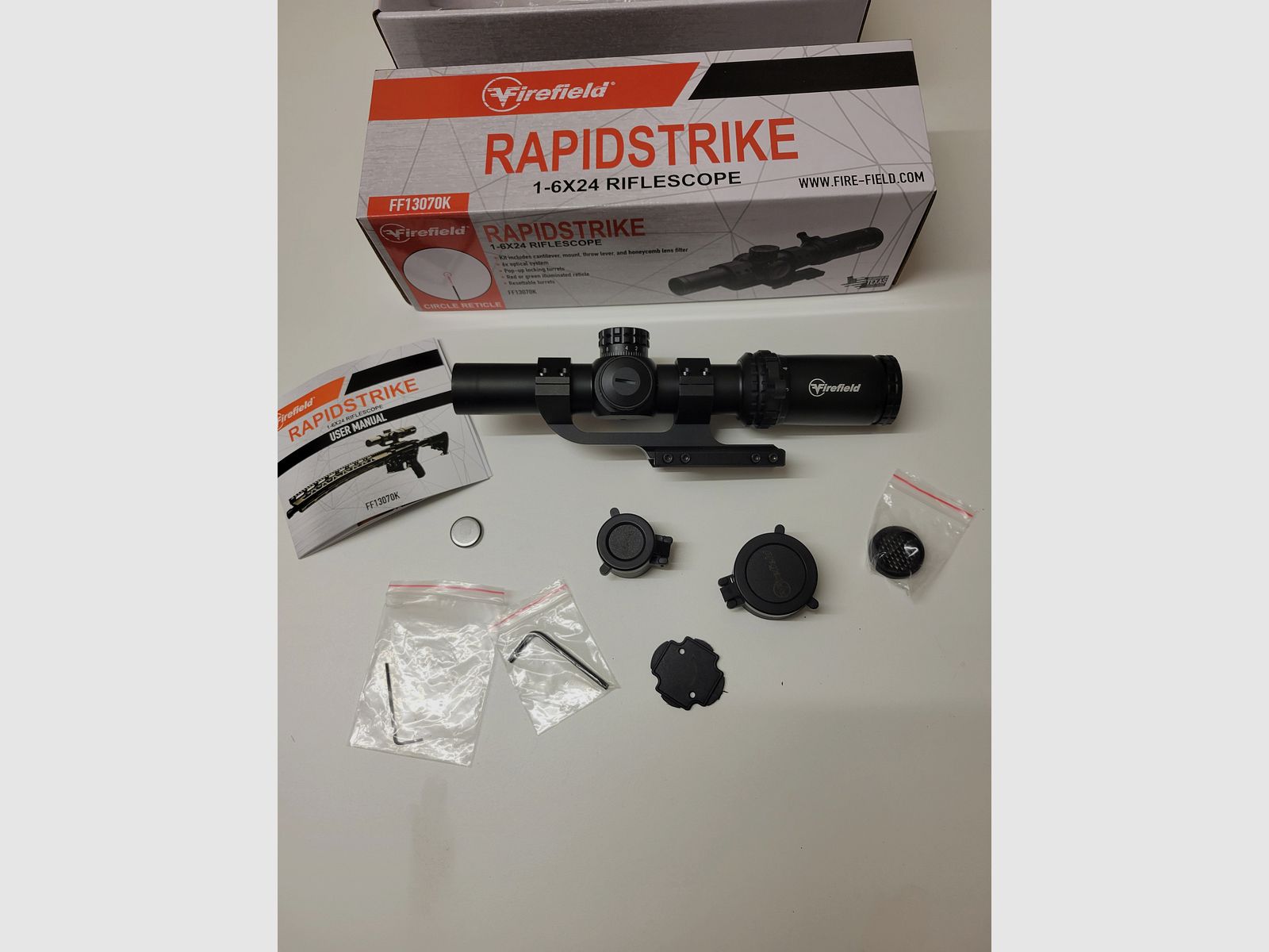 Rapidstrike 1-6 x 24 SFP Kit, Firefield