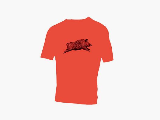 TREELAND T-Shirt KIND Orange Wildschwein