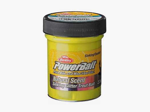 Żółta pasta Powerbait® do wędkowania na pstrągi - Atrakcyjna i Łatwa w Użyciu Przynęta