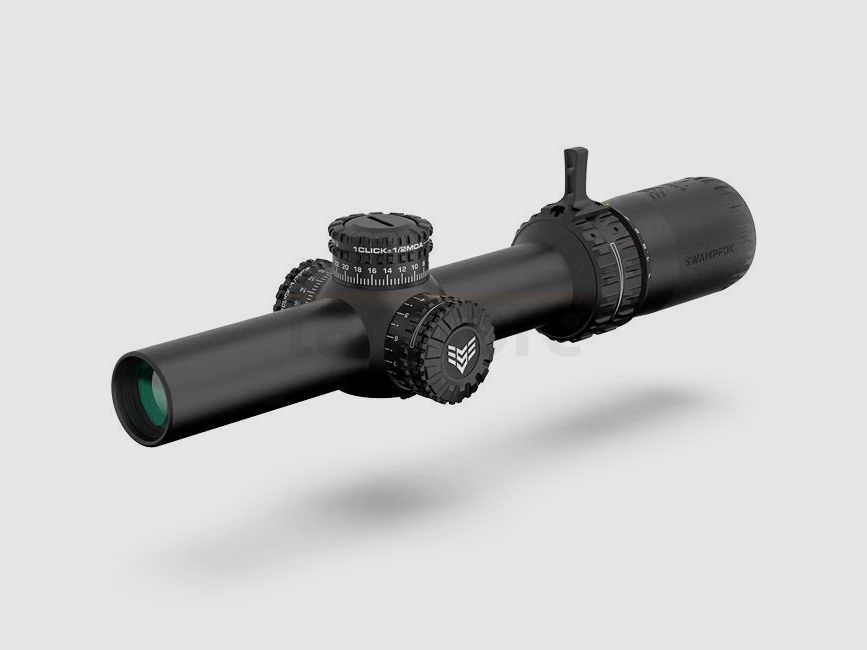 Swampfox Optics Arrowhead SFP 1-6x LPVO Riflesccope Guerilla DOT MIL Reticle Red - Black